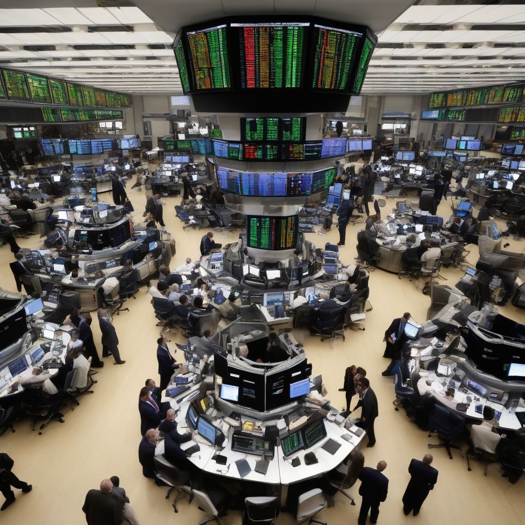 Bustling Trading Floor at a Metal Exchange